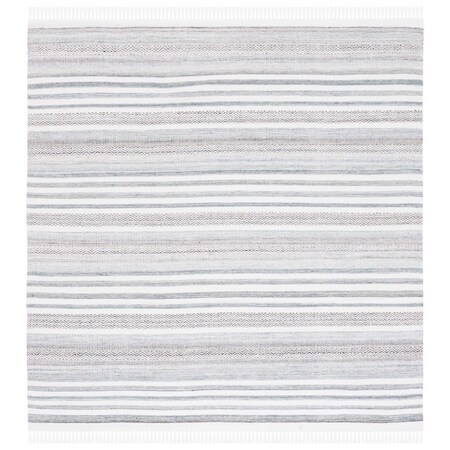 Safavieh 6 x 6 ft. Kilim Contemporary Hand Woven Square Rug Ivory & Grey KLM275F-6SQ